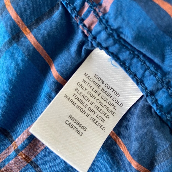 Tucker + Tate Boys Blue Plaid Shirt - Picture 5 of 6